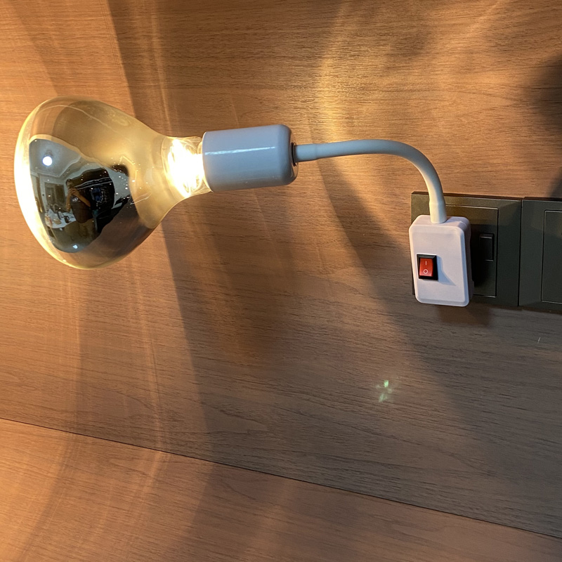 免打孔直插式耐高溫燈座275W浴霸燈衛生間浴室暖燈壁掛式